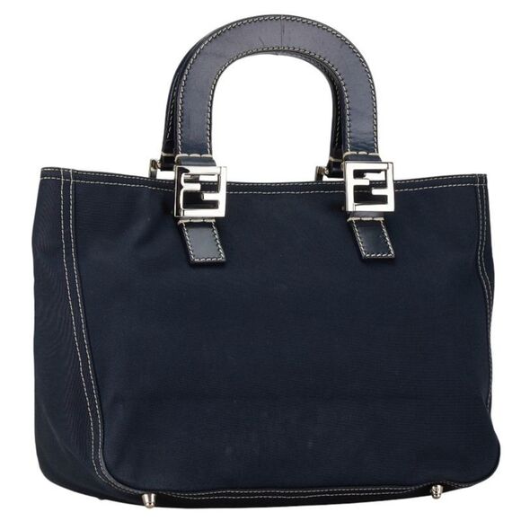 Pre Loved fendi Women Navy Handbags - Picture 3 of 8